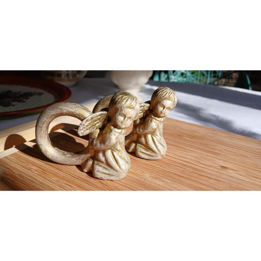Ceramic Angel Napkin Rings (4) - Picture 2 of 16